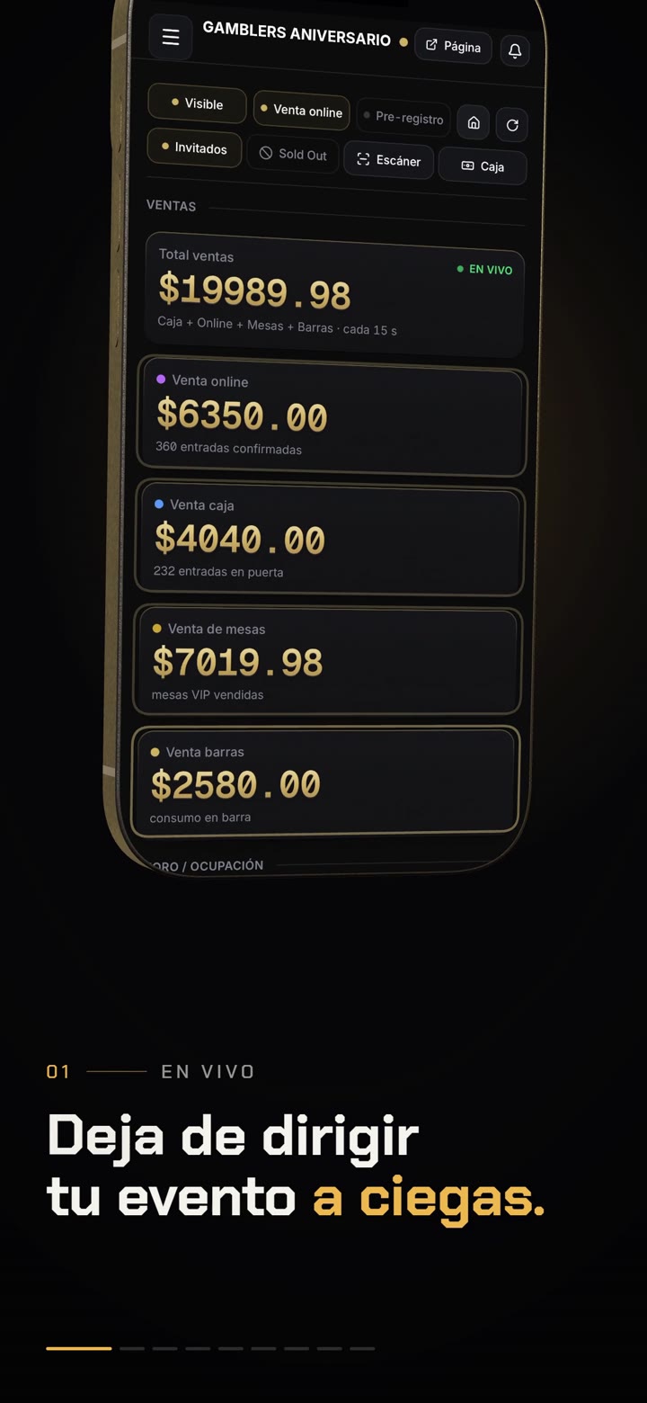 Demo de ALMA Access con la marca de Gamblers en un teléfono